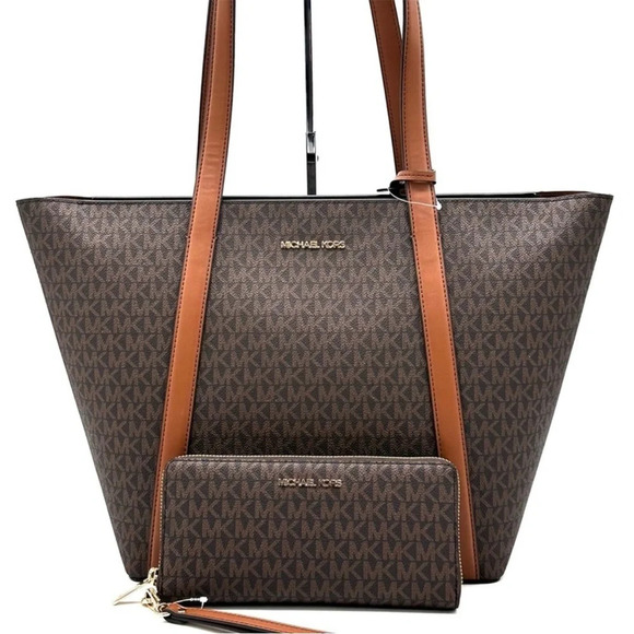 Michael Kors Pratt Large Signature Logo
Tote Bag & Large Continental Wallet - Picture 1 of 12